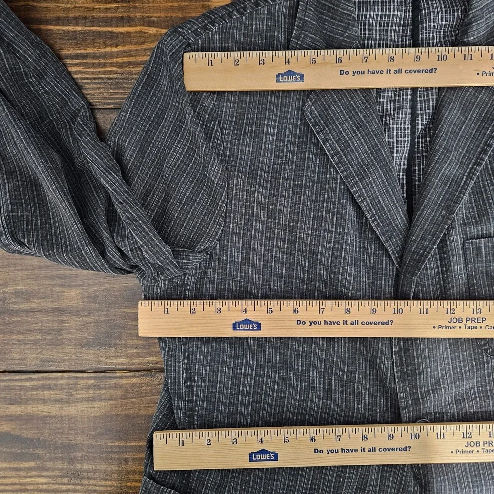 Murano Men's Sport Coat Blazer‎ Three Button Unstructured Cotton Size LARGE